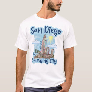 T-shirt San Diego La Chemise Ville Charmante