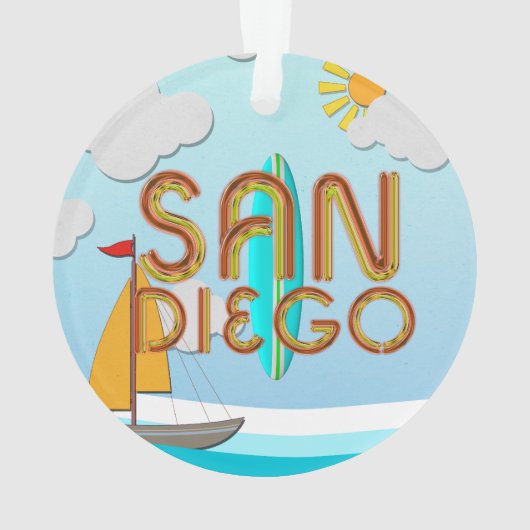 T-SHIRT San Diego Ornament (achterkant)