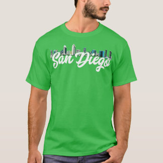 T-shirt San Diego Skyline California Beach SD La Jolla Oce