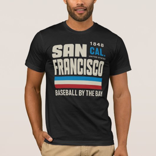 T-shirt San Francisco Baseball Inspired Graphic (Devant)