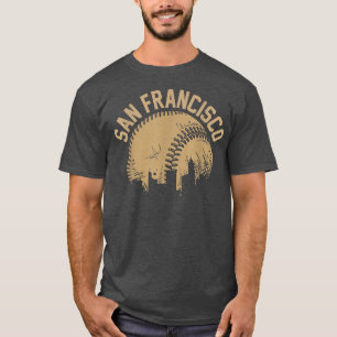 T-shirt San Francisco Baseball Skyline California Player C