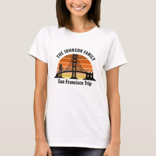 T-shirt San Francisco Bridge Sunset Custom Trip Femmes