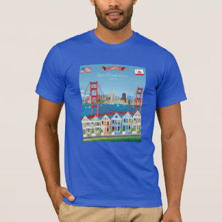 T-shirt San Francisco, CA | la ville par la baie