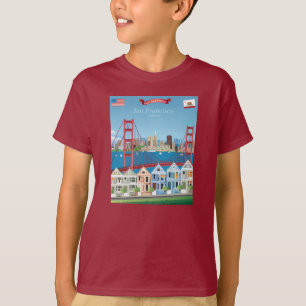 T-shirt San Francisco, CA   la ville par la baie