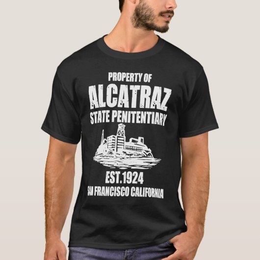 T-shirt San Francisco California Alcatraz (Devant)