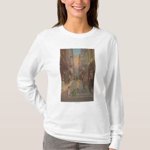 T-shirt San Francisco, CAView de vieille rue de Chinatown