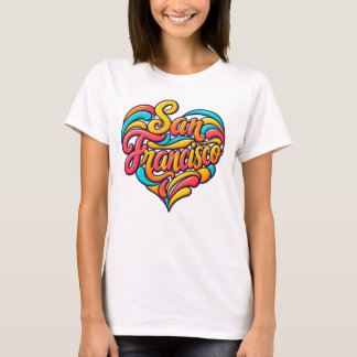 T-shirt San Francisco Coloré