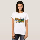 T-shirt San Francisco et beau golden gate bridge (Devant entier)