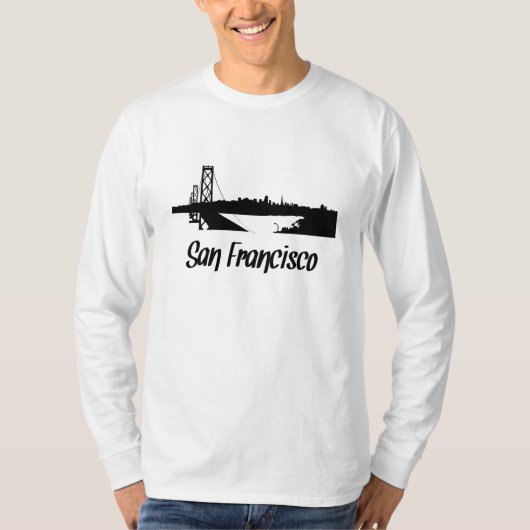 T-shirt San Francisco Unisex Tee à manches longues (Devant)