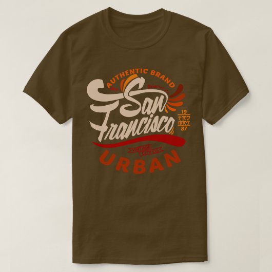 T-shirt San Francisco Urban Vintage (Design devant)