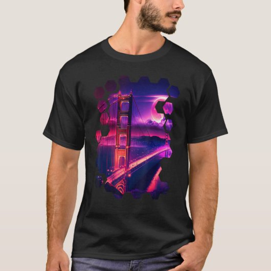 T-shirt San Francisco Vaporwave Aesthetic Retro Style I Lo (Devant)