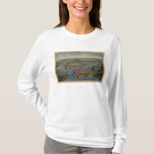 T-shirt San Francisco, vue de CAAerial d'ouest