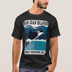T-shirt San Juan Iles Vacances Famille 2021 Baleine Orca O