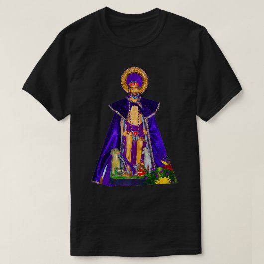 T-shirt San Lazaro avec chiens Babalu Aye Santeria Cuba ca (Design devant)