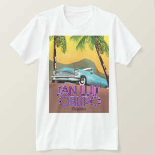 T-shirt San Luis Obispo California Travel poster