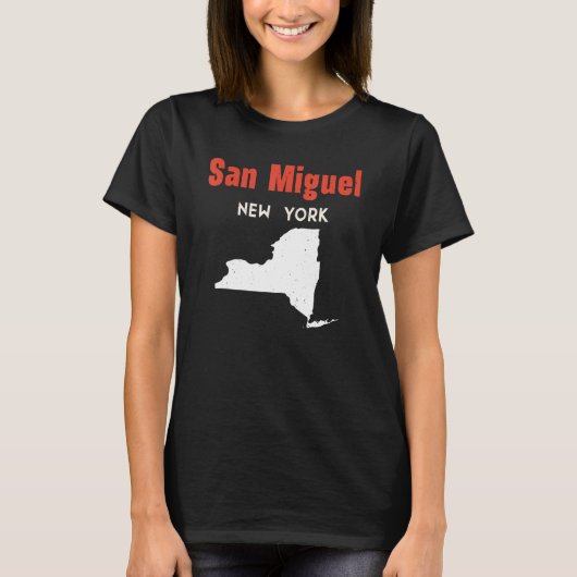 T-shirt San Miguel New York USA State America Travel New Y (Devant)