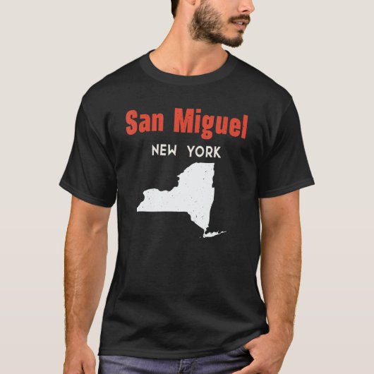 T-shirt San Miguel New York USA State America Travel New Y (Devant)