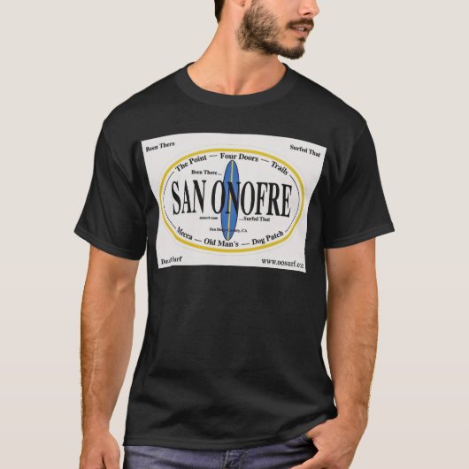 T-shirt San Onofre - 'ÉTÉ LÀ--THAT SURFÉ (Devant)