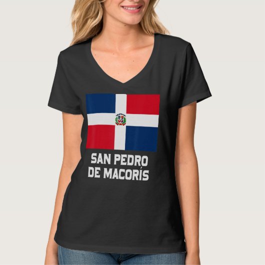 T-shirt San Pedro De Macorís République Dominicaine Emblem (Devant)