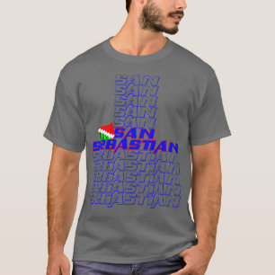 T-shirt San Sebastian Cascade texte 1