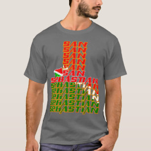 T-shirt San Sebastian Cascade texte 2
