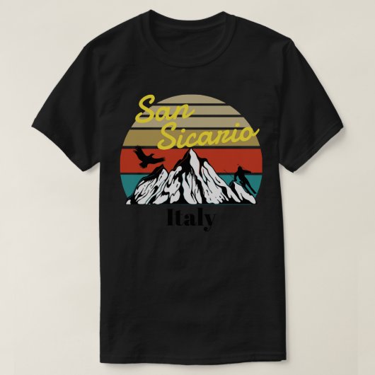 T-shirt San Sicario - Italie (Design devant)