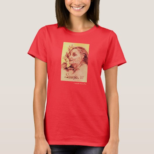T-shirt Sanapia : Femme en médecine des comanche (Devant)