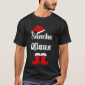 T-shirt Sancho Claus Funny Chemise de Noël (Devant)