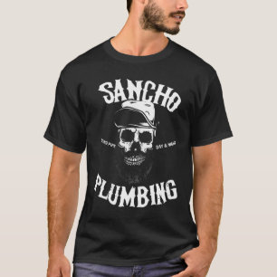 T-shirt Sancho Laying Pipe Jour Et Nuit Plumer Crâne