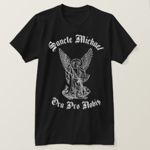 T-SHIRT SANCTE MICHAEL ORA PRO NOBIS