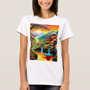 T-shirt Sanctuaire au coucher du soleil 1