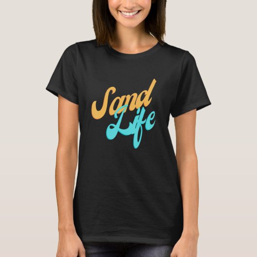 T-shirt Sand Life Beach Tropical (Devant)