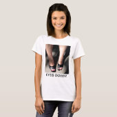 T-SHIRT SANDALES EN CUIR NOIRES (Devant entier)