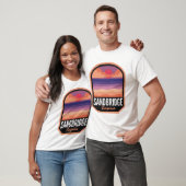 T-shirt Sandbridge Beach VA Retro Sunset (Unisexe)