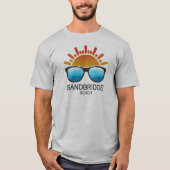 T-shirt Sandbridge Beach Virginia Lunettes de soleil (Devant)