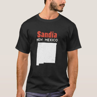 T-shirt Sandia Knolls USA State America Travel Nouveau Mex