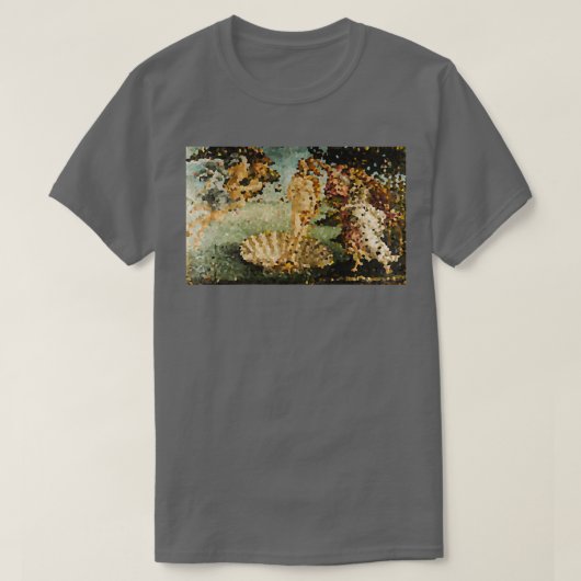 T-shirt Sandro Botticelli La naissance de Vénus Pixelated  (Design devant)