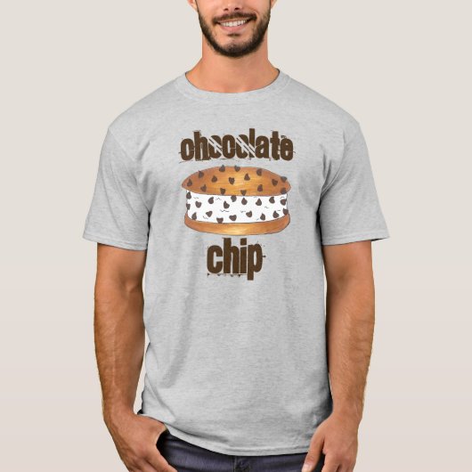 T-shirt sandwich à la crème glacée au chocolat (Devant)