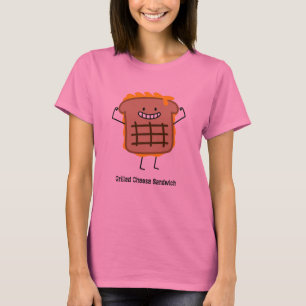 T-shirt Sandwich grillé heureux à fromage