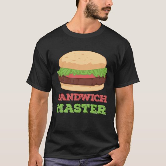 T-shirt Sandwich Master Sandwich Burger (Devant)