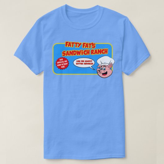 T-shirt Sandwich Ranch Gras Grasses (Design devant)