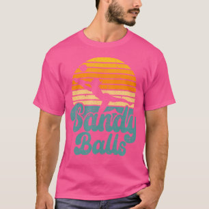 T-shirt Sandy Balls Funny Beach Volleyball Lecteur Entraîn