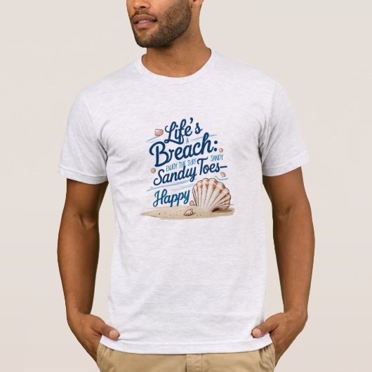 T-shirt Sandy Toes & Shell Wives - Life’s a Beach Tee (Devant)