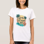 T-shirt Sandy Toes Soleil Baisé Nez Plage Esthétique (Devant)