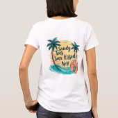 T-shirt Sandy Toes Soleil Baisé Nez Plage Esthétique (Dos)