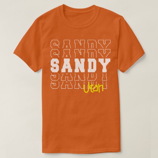 T-shirt Sandy ville Utah Sandy UT (Design devant)