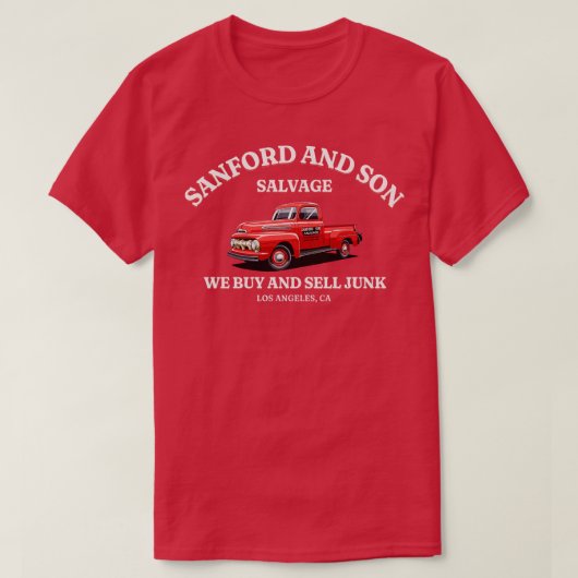 T-shirt Sanford et Son Salvage Nous achetons et vendons de (Design devant)