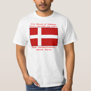 T-shirt Sang danois et bière Viking