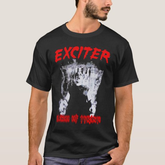 T-shirt Sang des tyrans EXCITER Exéditiste KNIFE Rend (Devant)