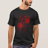 T-shirt Sang sanglant Zombie Costume Halloween classique T (Devant)